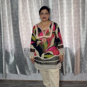 Floral Tassel Kurta Set in Multi-Hues