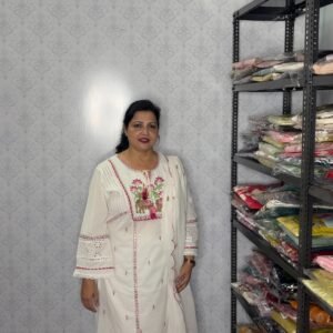 White Floral Embroidered Kurta Set